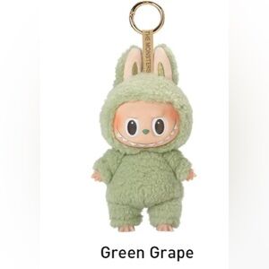 AUTHENTIC Labubu Exciting MACARON vinyl Pendant-Confirmed GREEN GRAPE - UNOPENED